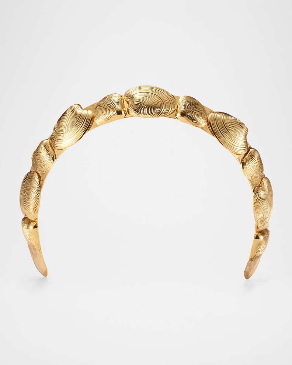 14K Gold Plated Kya Seashell Crown